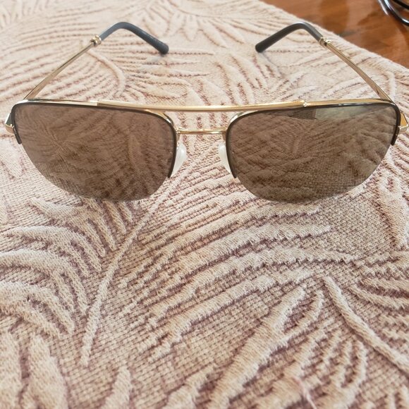 Oliver Peoples R-2 Aviator Sunglasses Roger Federer Collection Handmade in Italy
